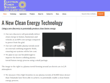 Tablet Screenshot of electronpowersystems.com